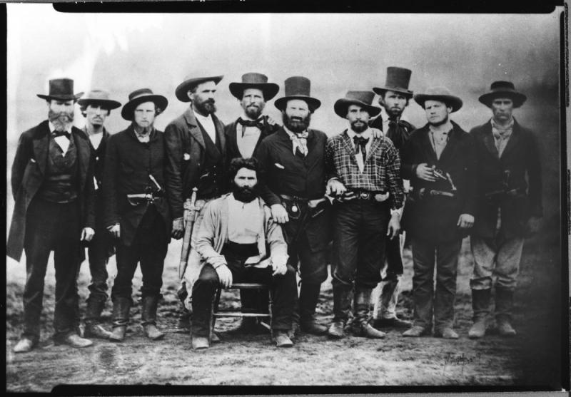 John Doy and his rescue party. Courtesy of the Kansas Historical Society.
