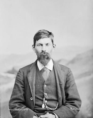 John Wadsworth, a member of the Peoria tribe. Courtesy of the Smithsonian Institution.