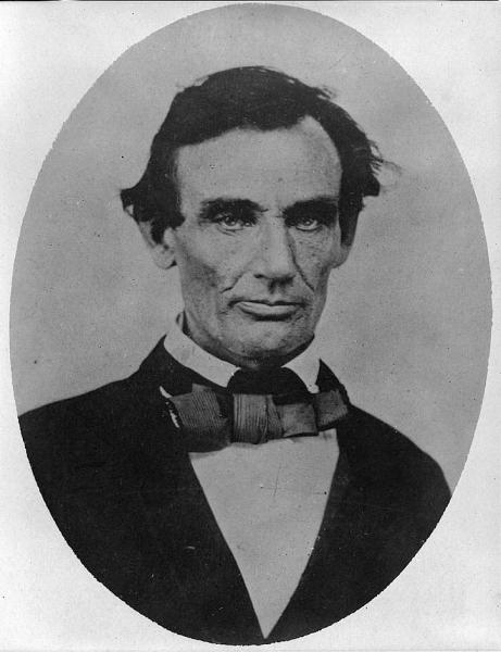 Abraham Lincoln in 1858. Image courtesy of the Library of Congress.