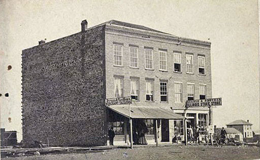 The Gale Block in Topeka, where the Kansas state legislature convened in the 1860s. Courtesy of the Kansas Historical Society.
