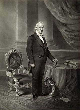 Engraving of James Buchanan, by John Chester Buttre. Courtesy of the Smithsonian Institution.