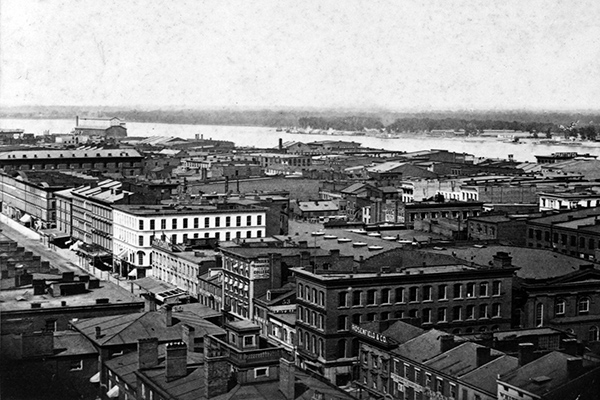 Commercial District, St. Louis, Missouri. Courtesy of the Library of Congress.