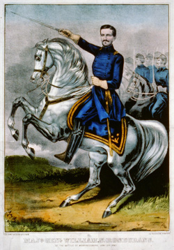 Maj. Gen. William S. Rosecrans at the Battle of Murfreesboro. Image courtesy of the Library of Congress.