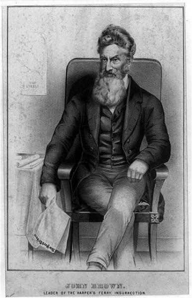 A Portrait of John Brown. Image courtesy of the Library of Congress.