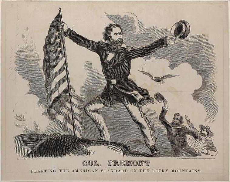An 1856 campaign poster. Courtesy of the Library of Congress.