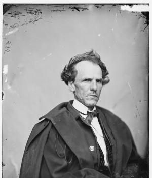 Portrait photograph of James Henry Lane, circa 1860-1865.