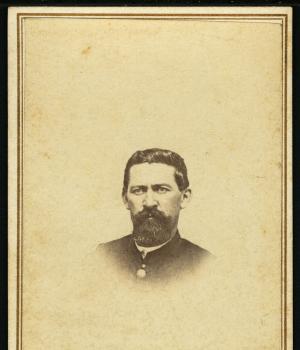 Sepia portrait of a soldier