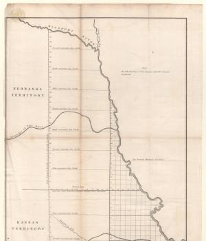 Map of Nebraska and Kansas territories 