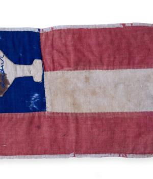 Image of a tattered battle flag