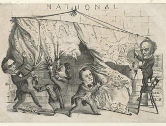 Political cartoon of 1860 election