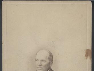 Portrait of Amos A. Lawrence, namesake of Lawrence, Kansas.