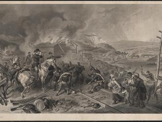 Engraving of Sherman's March to the Sea, by Alexander Hay Ritchie.